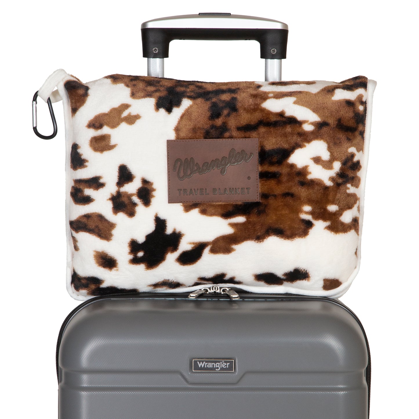 Wrangler Tri-Color Cowhide Travel Blanket
