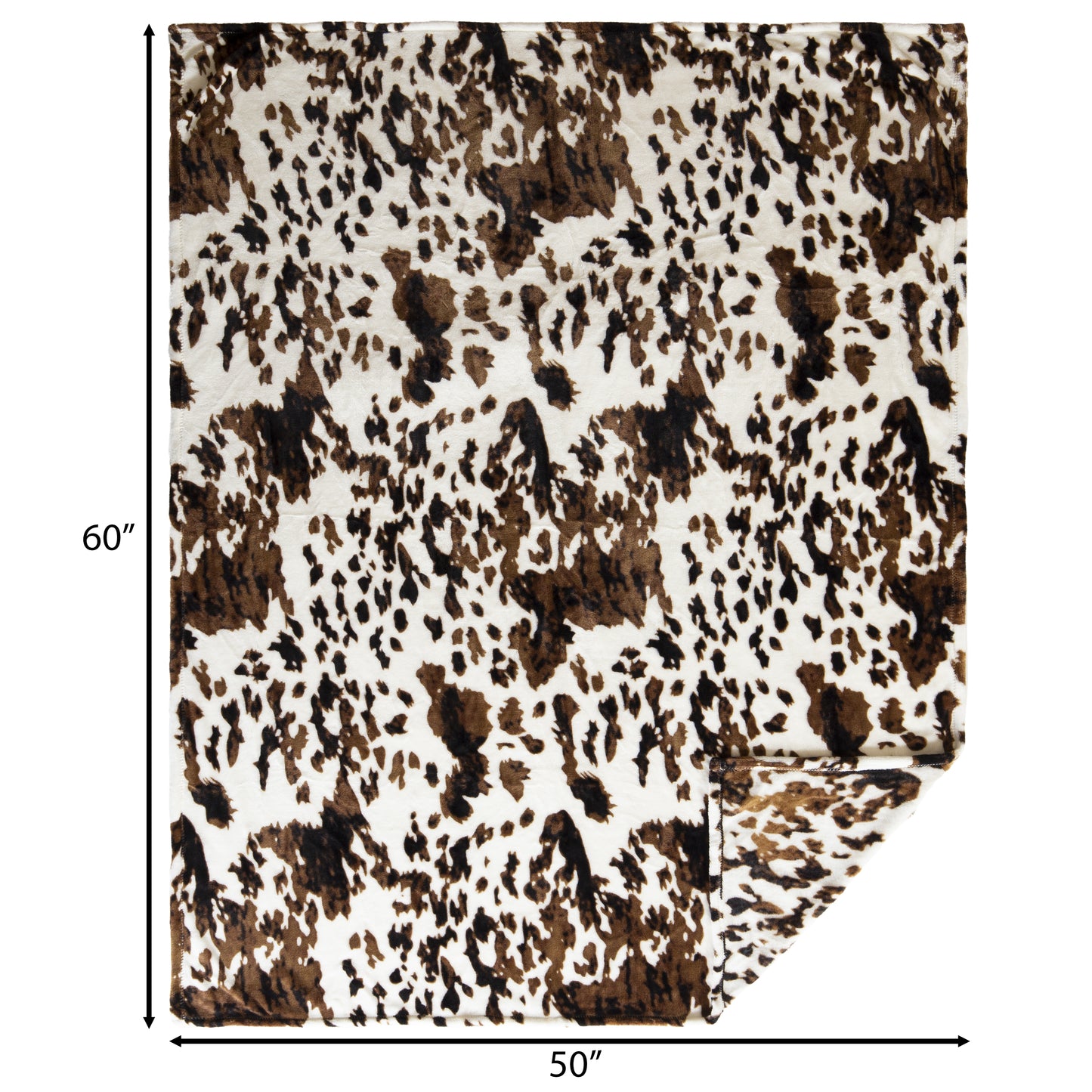 Wrangler Tri-Color Cowhide Travel Blanket