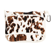 Load image into Gallery viewer, Wrangler Tri-Color Cowhide Travel Blanket