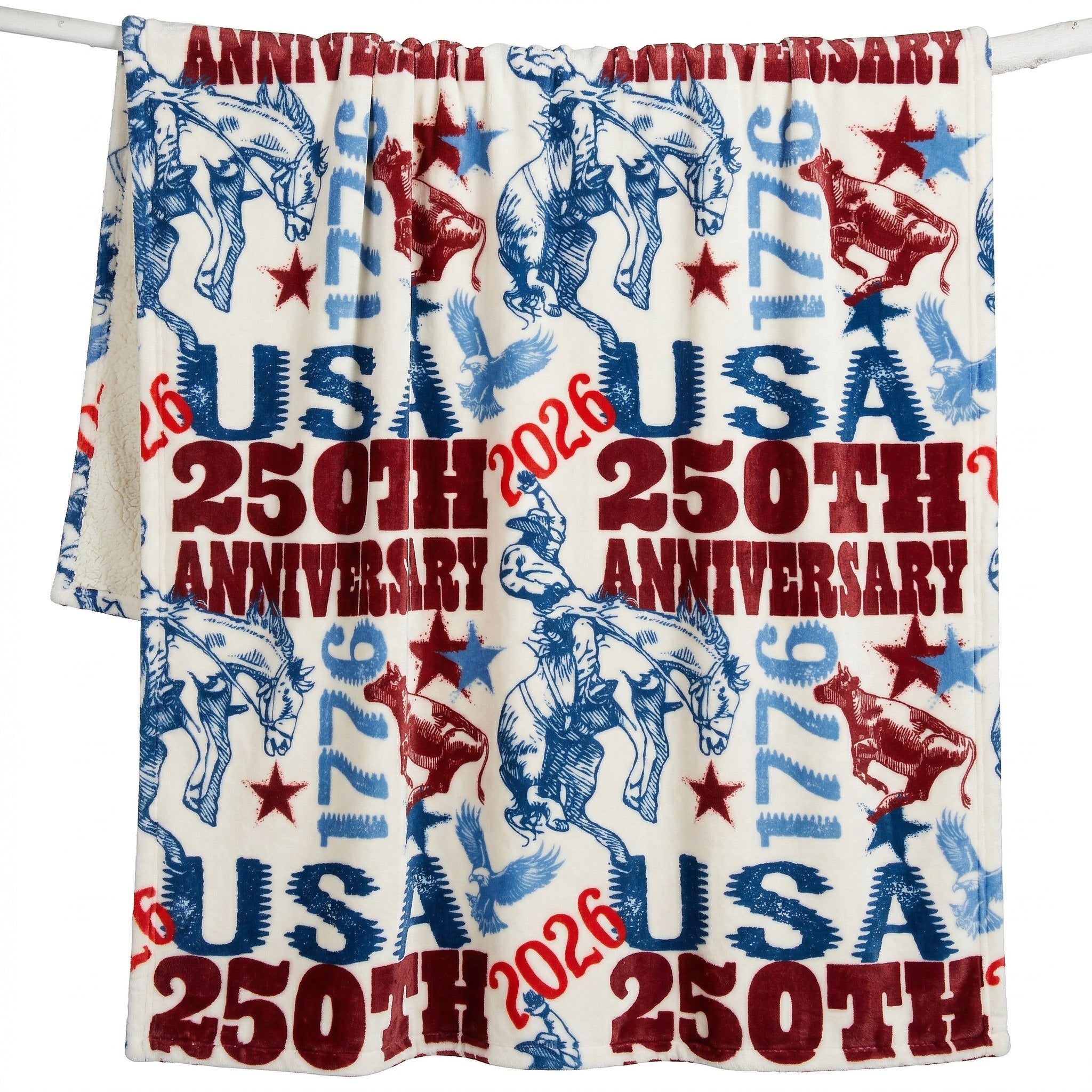 Wrangler® 250th Anniversary Plush Sherpa Throw – Carstens, Inc