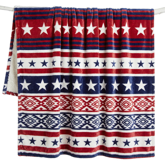 Wrangler® Western Sky Plush Sherpa Throw