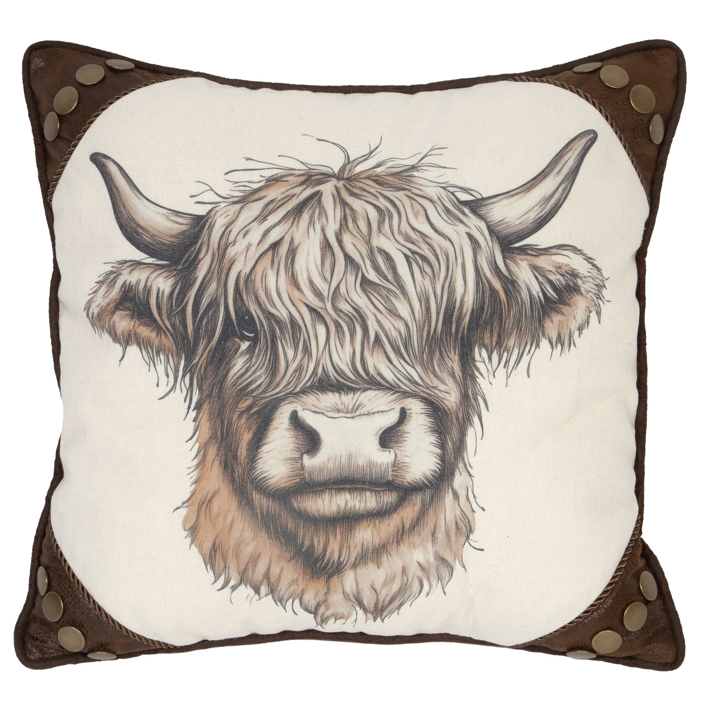 Wrangler® Highland Cow Square Pillow