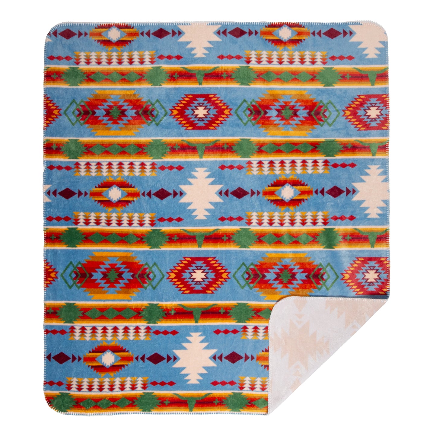 Wrangler® Rio Grande Reversible Plush Throw