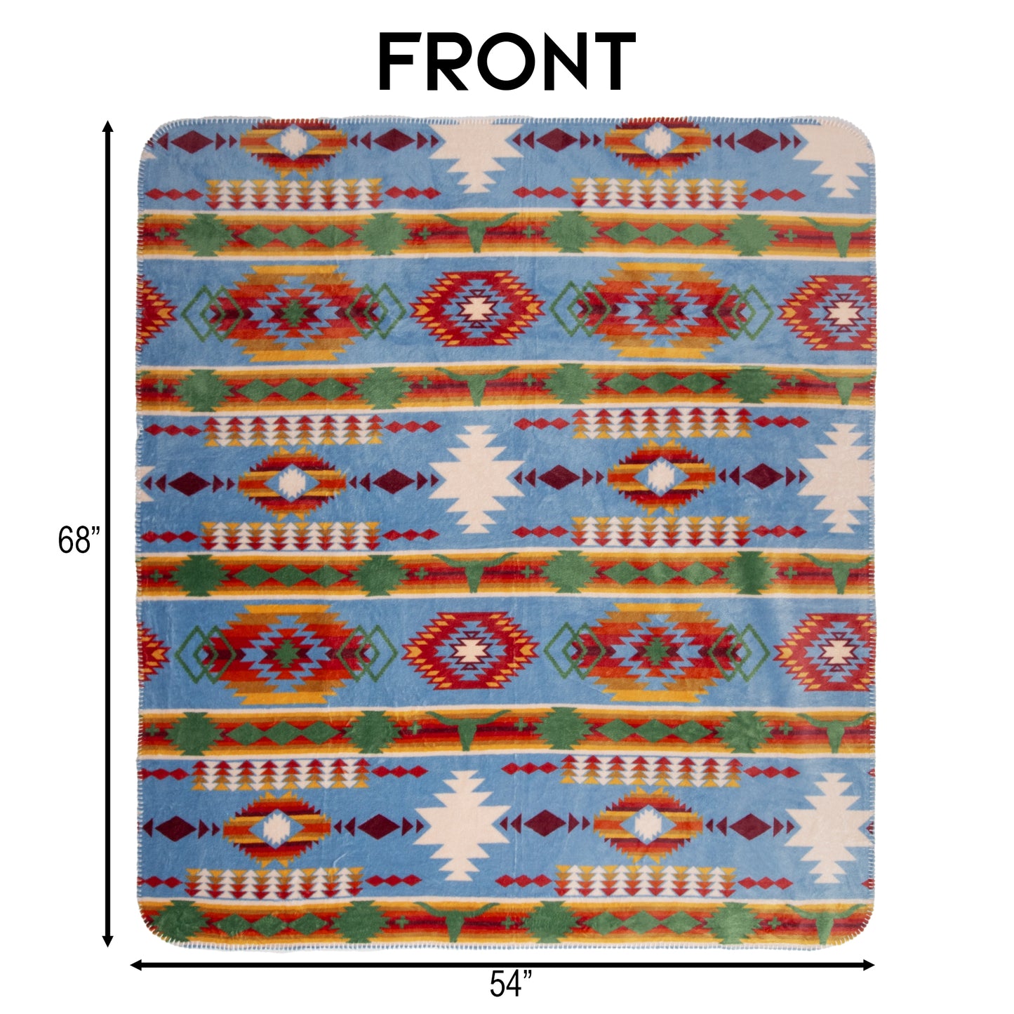 Wrangler® Rio Grande Reversible Plush Throw