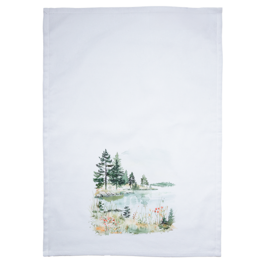 Lake Scene Tea Towel