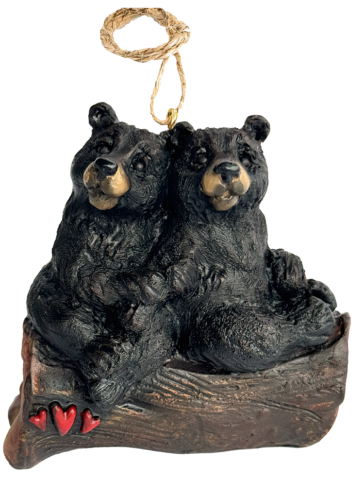 Bear Couple in Love Ornament