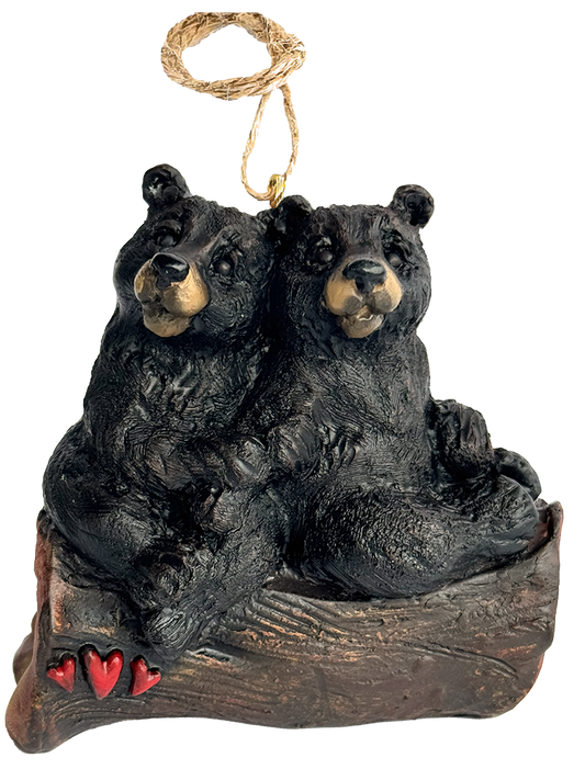 Bear Couple in Love Ornament