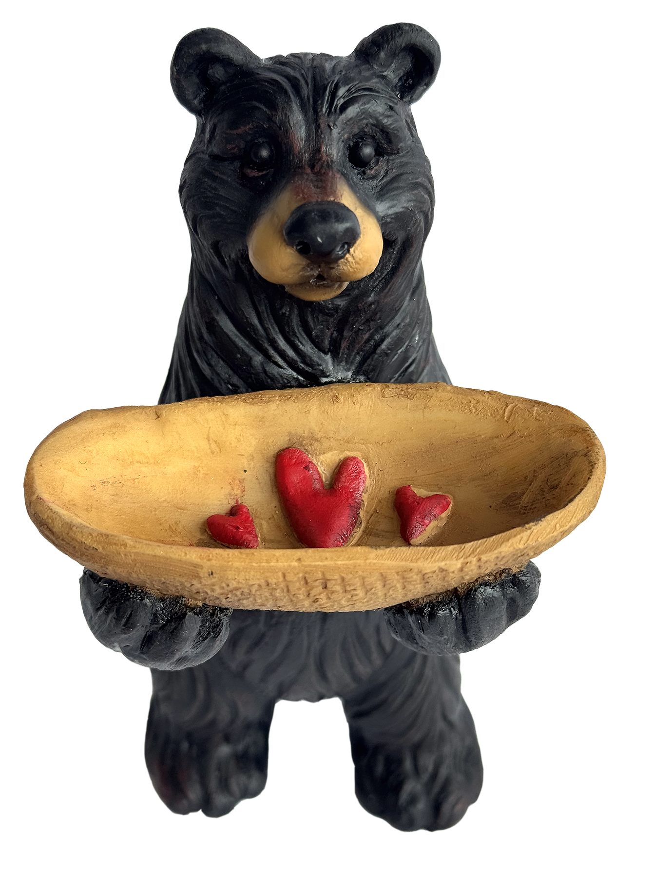 Bear with Hearts Tray Figurine