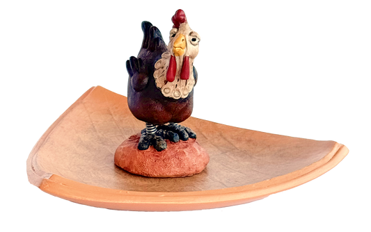 Brown Chicken Keepsake Tray