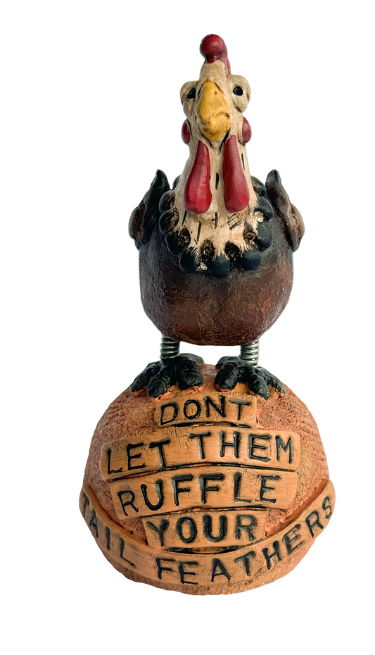 Messenger Chicken Figurine