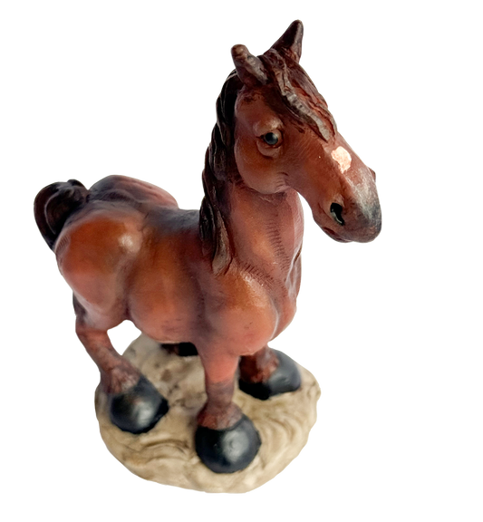 Proud Dun Mustang Figurine