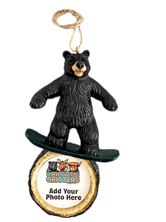 Snowboarder Bear Ornament