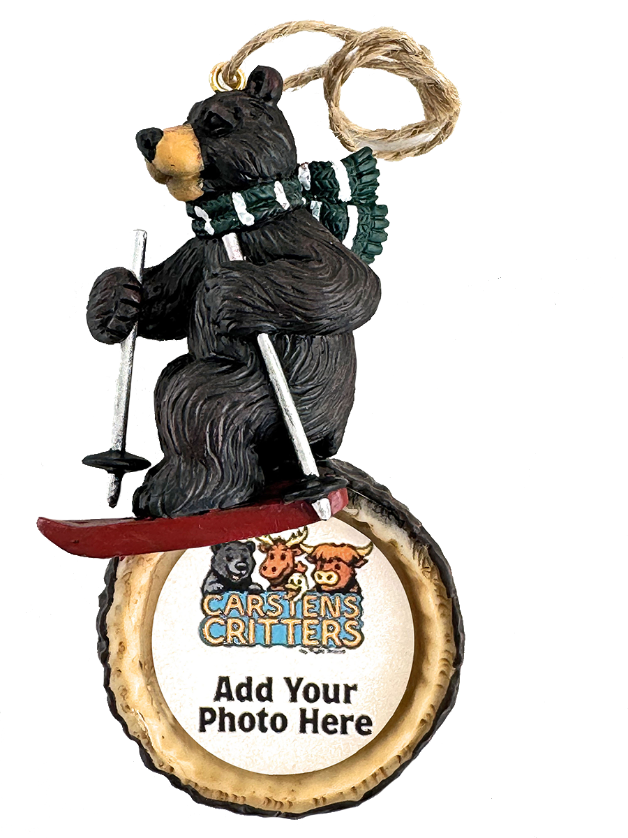 Skier Bear Ornament
