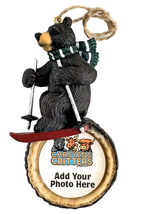 Skier Bear Ornament