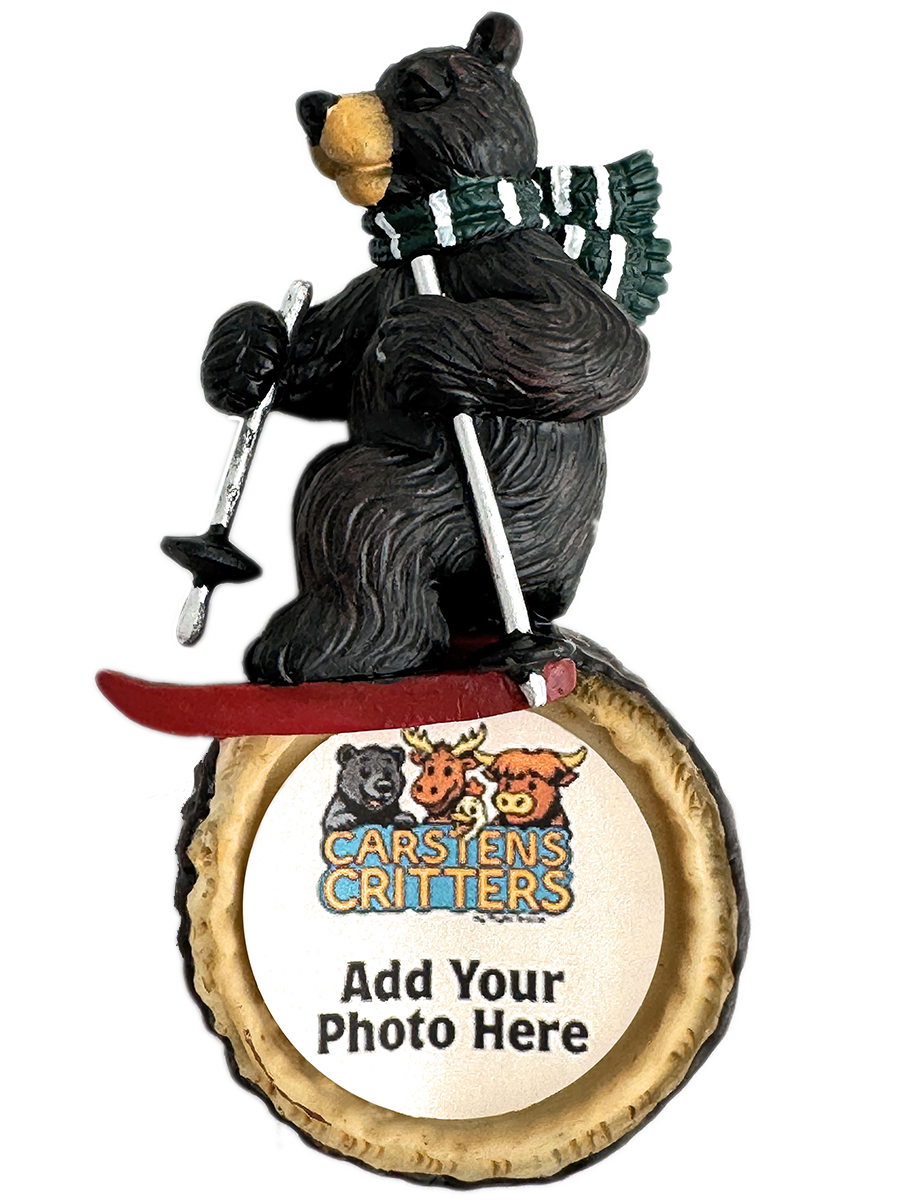 Skier Bear Magnet