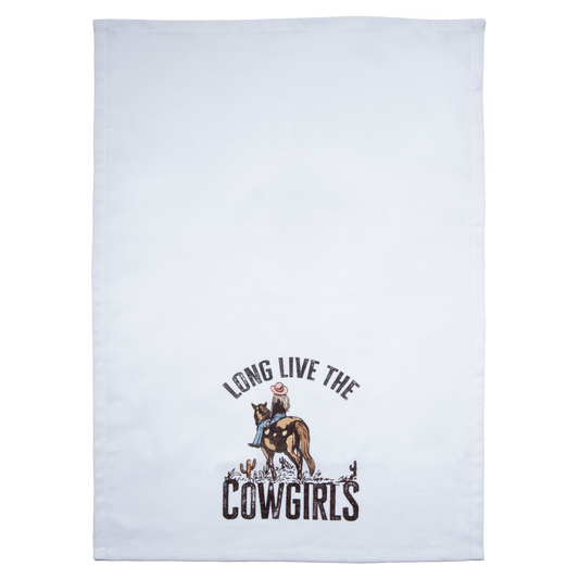 Long Live Cowgirls Tea Towel