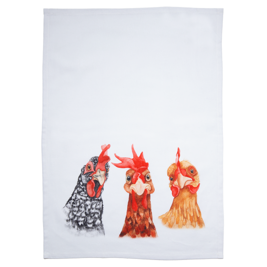 What the Cluck Tea Towel
