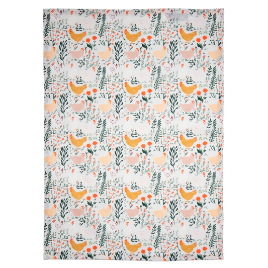 Botanical Chicks Tea Towel