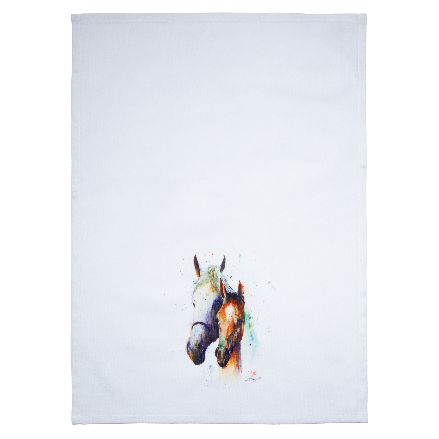 Two Horses Tea Towel