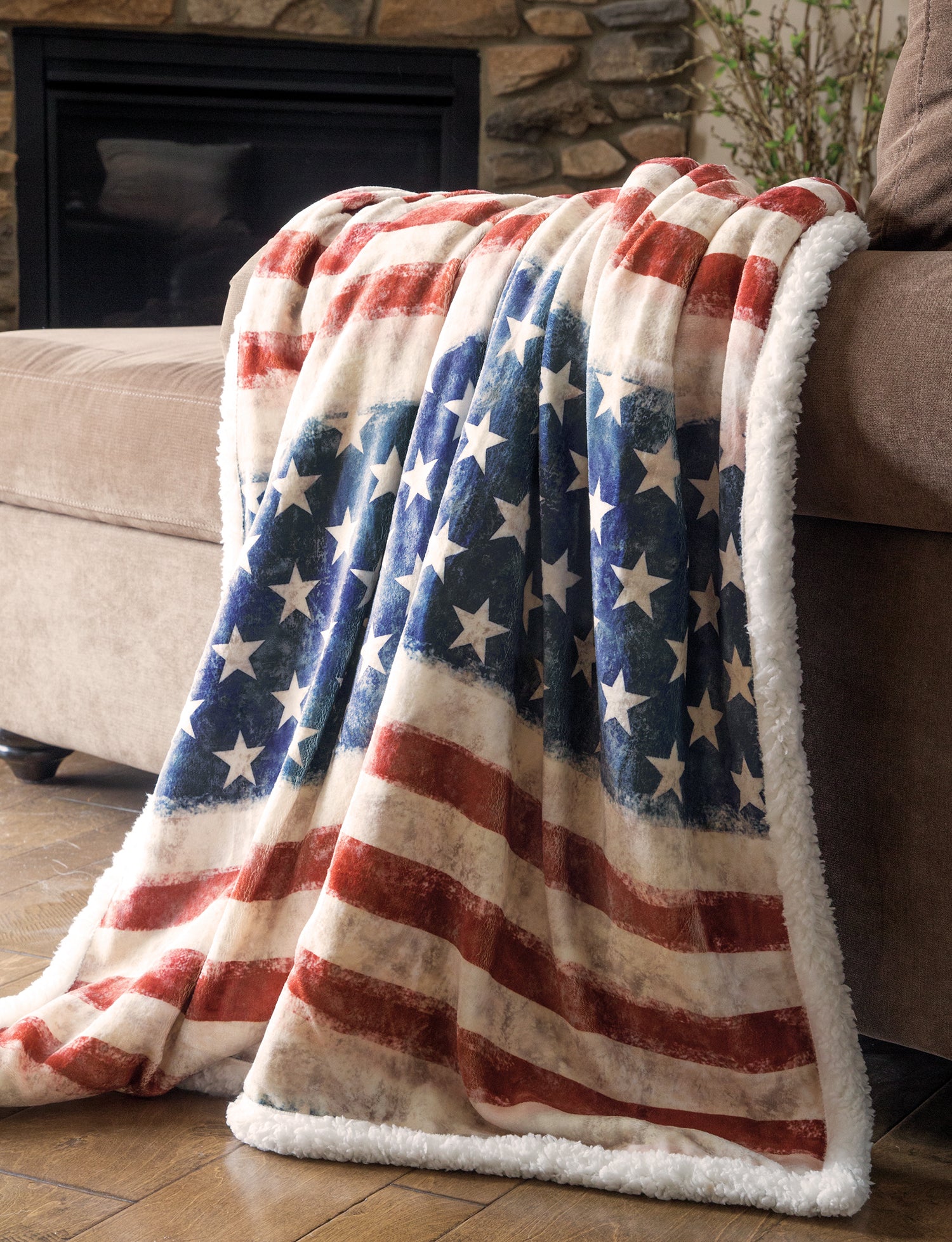 Throw blanket with online stars