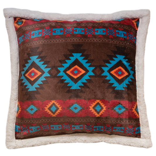 Wrangler® Southwest Horizon Plush Sherpa Pillow