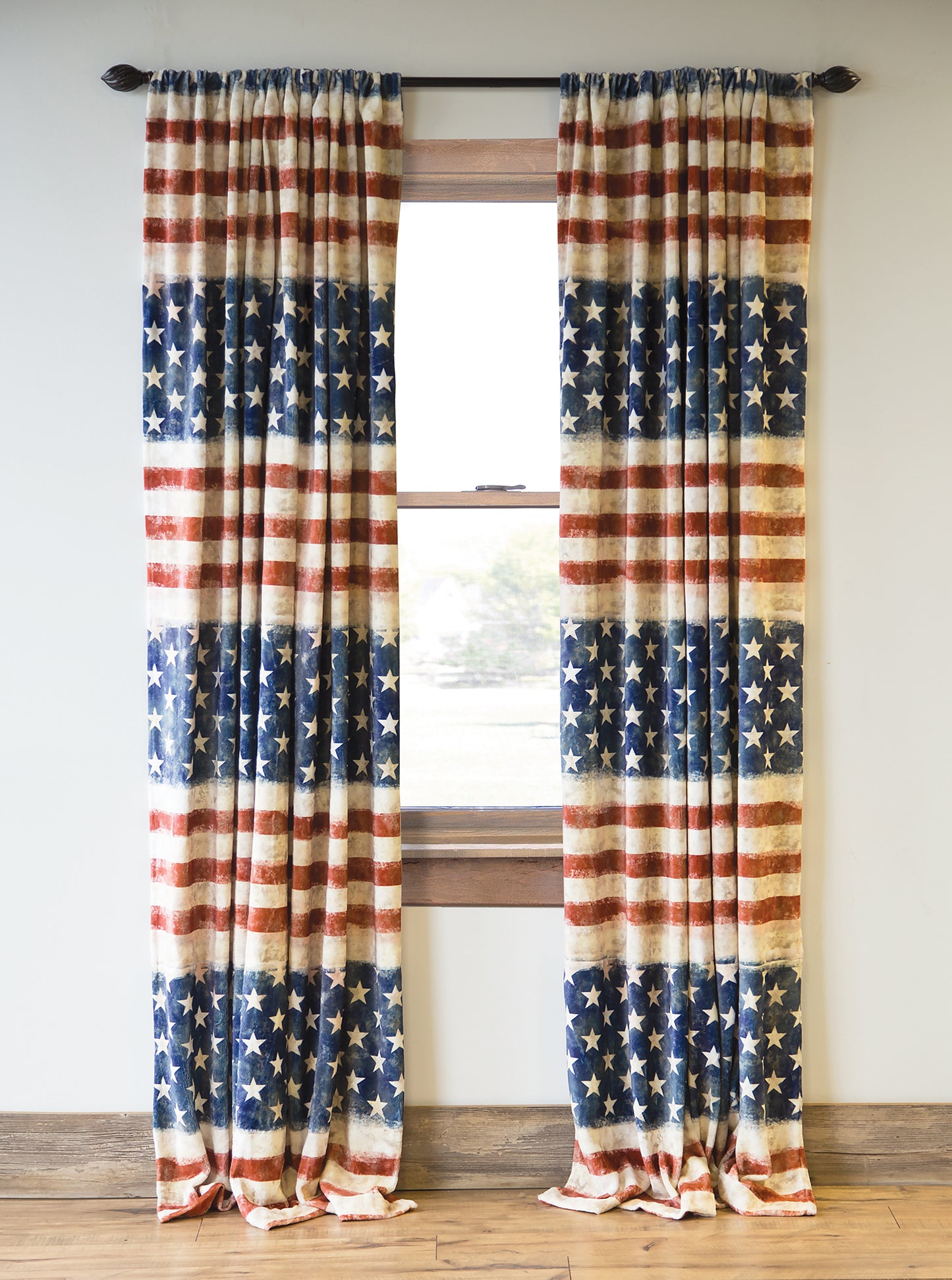 Wrangler® Stars & Stripes Plush Curtains