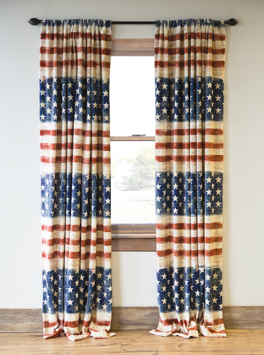 Wrangler® Stars & Stripes Plush Curtains