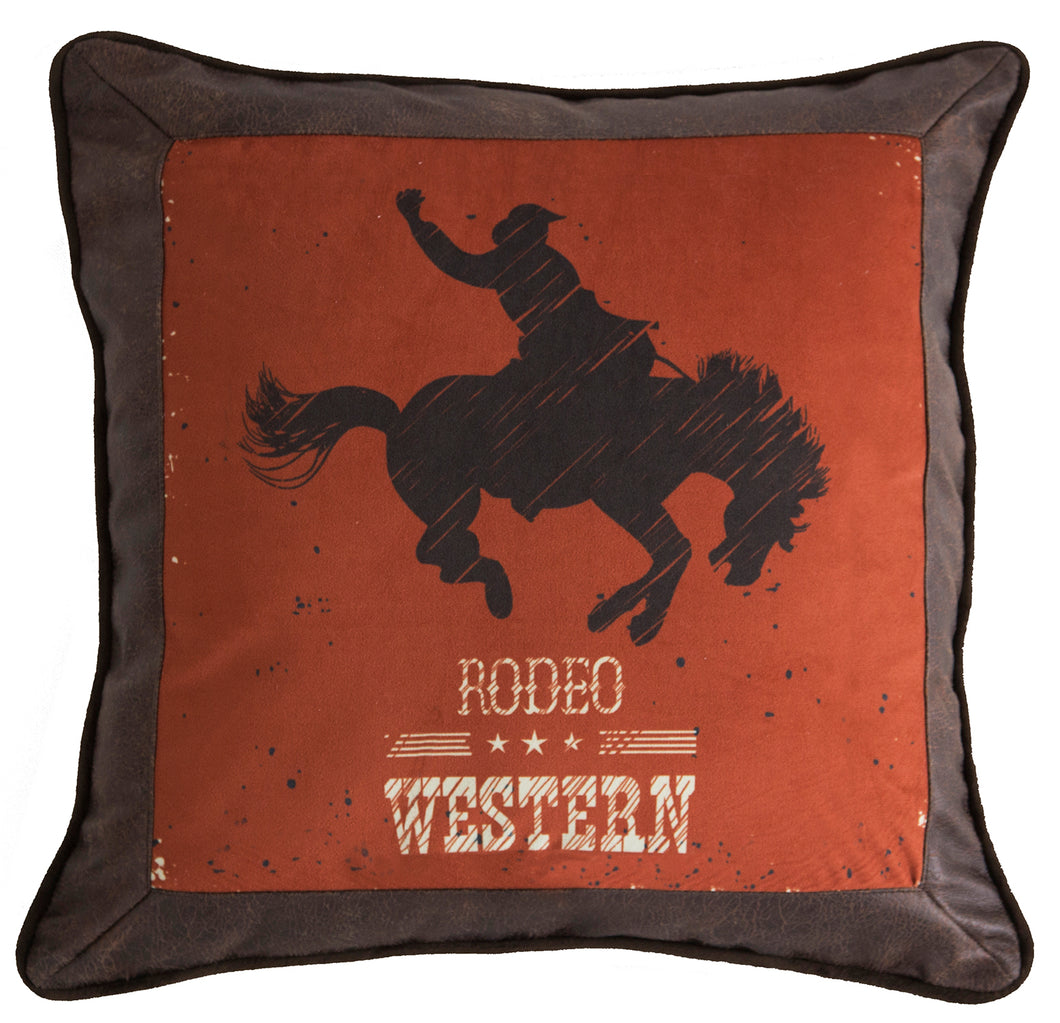 Western Rodeo Country Throw Pillow