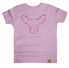 Load image into Gallery viewer, Pink Glitter Button Buck T-shirt