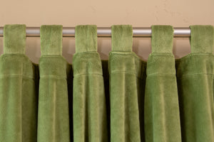 Light Green Shearling Curtain Panels (Set of 2)