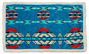 Turquoise Southwest Dog Blanket