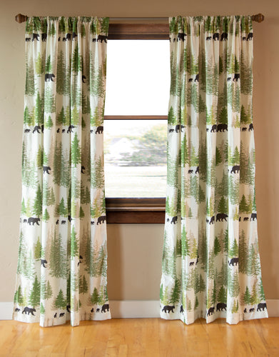 Pine Wilderness Curtain Panels
