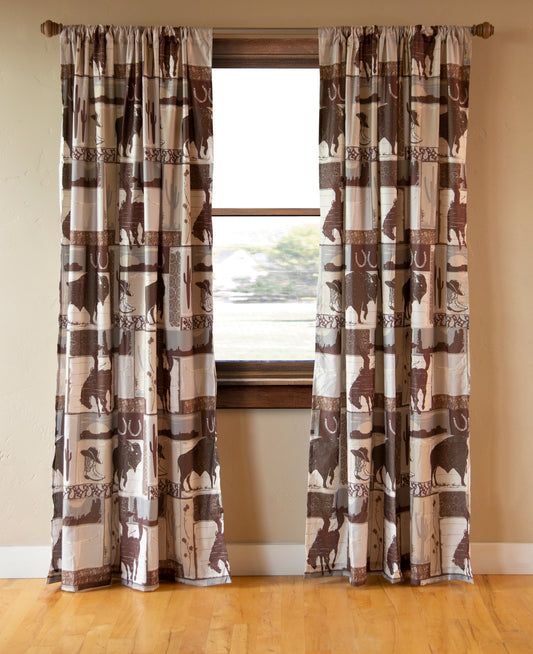 Wrangler® Vintage Cowboy Curtains