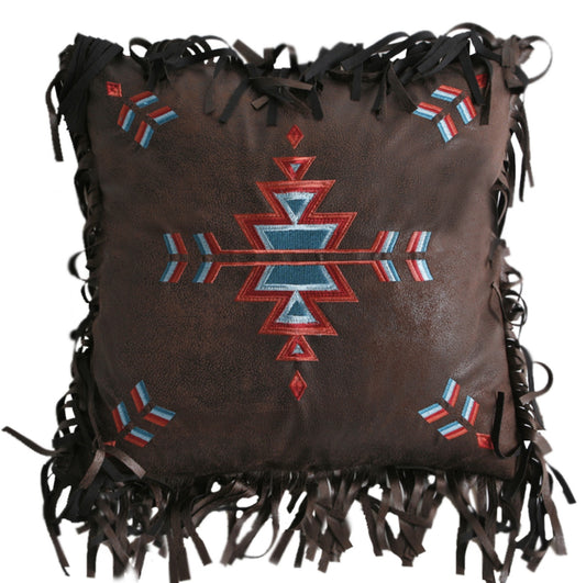 Southwest Embroidered Cross Pillow