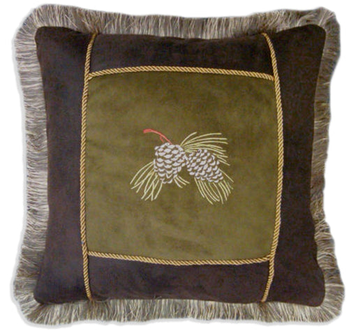 Sage Pinecone Pillow