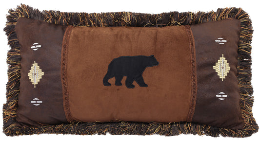 Bear and Diamonds Pillow