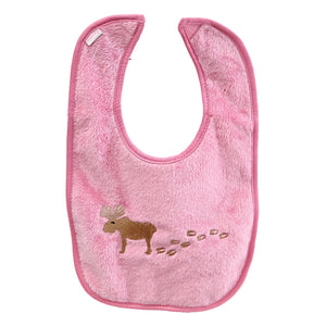 Pink Moose Bib