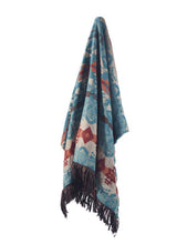Load image into Gallery viewer, Turquoise Chamarro Throw