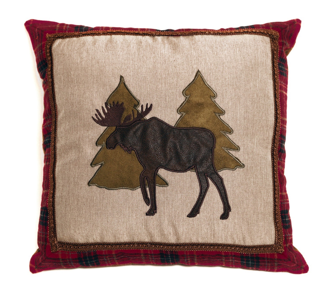Moose and Trees Pillow