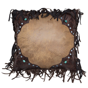 Western Turquoise Bead Pillow