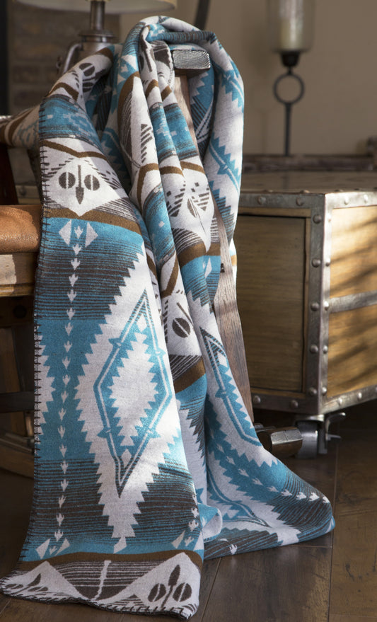 Turquoise Earth Throw