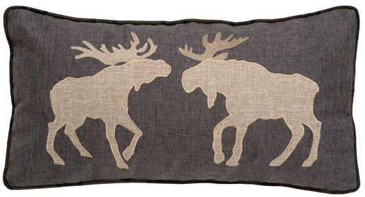 Two Moose Pillow