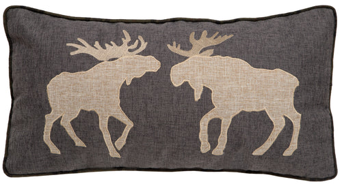 Two Moose Pillow