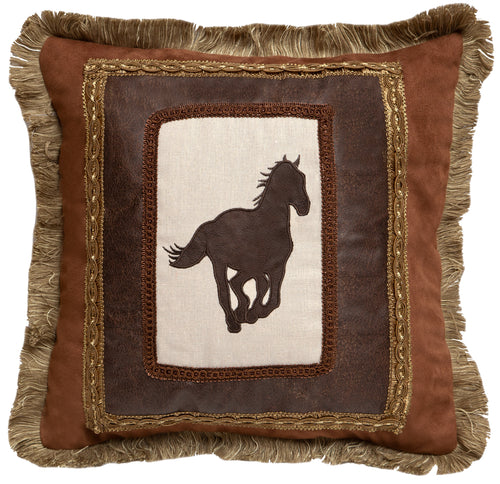 Framed Horse Throw Pillow