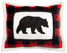 Load image into Gallery viewer, Lumberjack Bear Throw Pillow