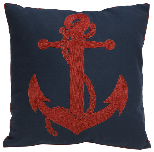 Rusty Anchor Pillow