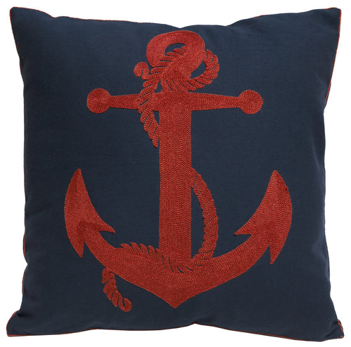 Rusty Anchor Throw Pillow
