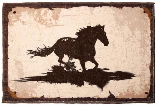 Running Horse Small Area Rug