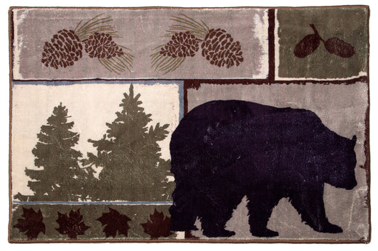 Vintage Bear Small Area Rug