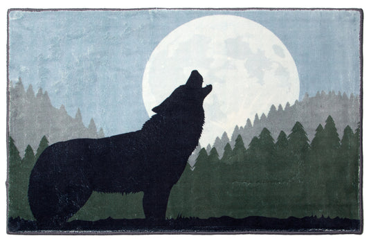 Howling Wolf Small Area Rug
